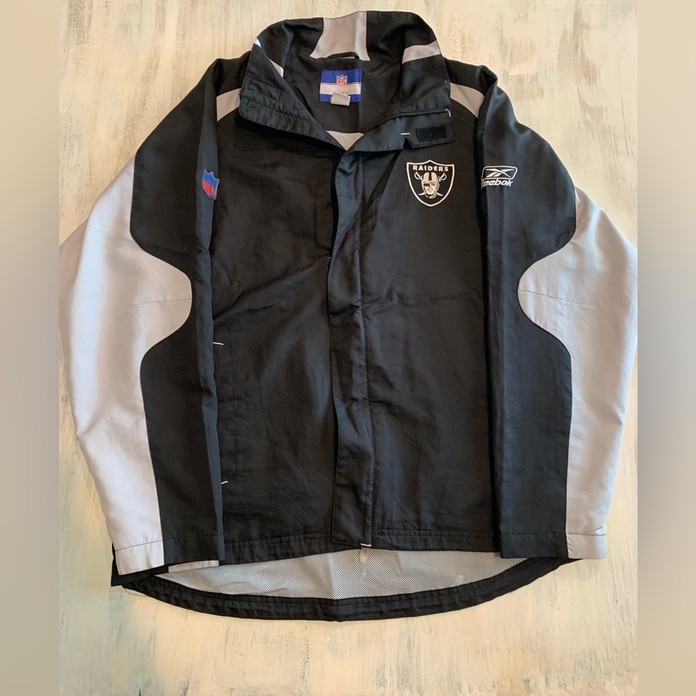 Men’s Vintage Reebok Full Zip Raiders Jacket Size M Excellent Condition